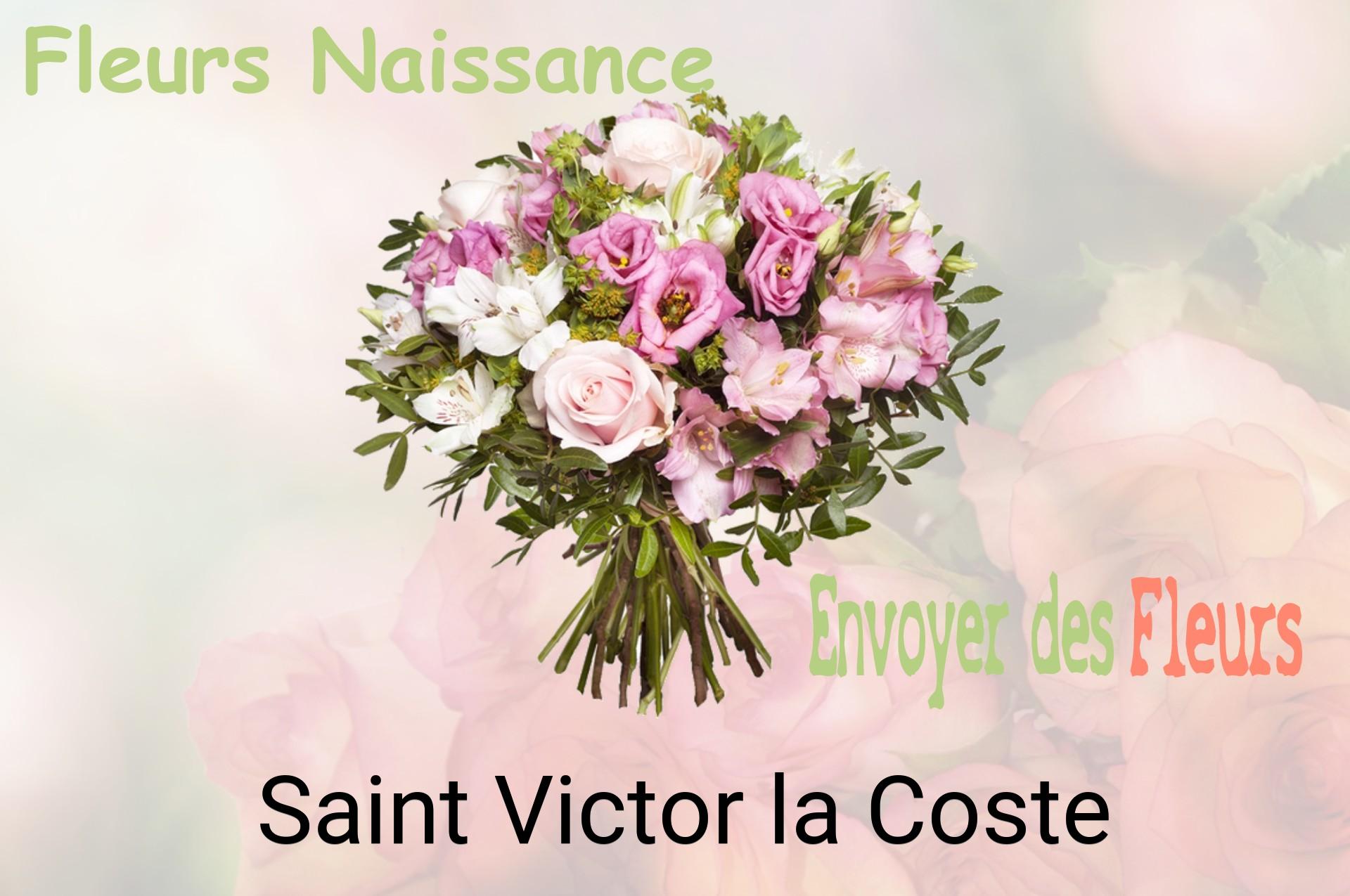 Bouquet de fleurs de naissance livré à Saint-Victor-la-Coste